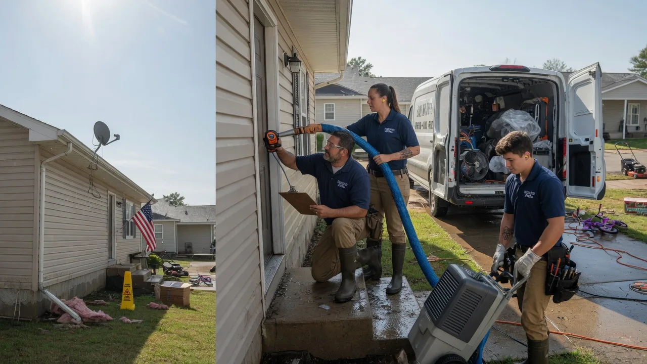 Ceiling Water Damage Restoration in Glasford, IL near me